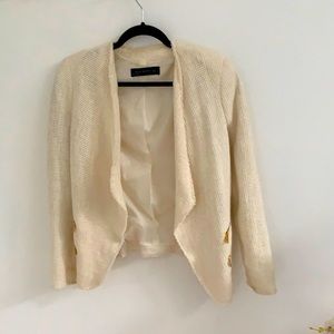 Zara cream color blazer.